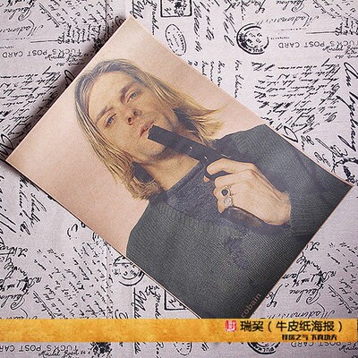 涅槃乐队海报NIRVANA科特·柯本海报Kurt Cobain欧美乐队经典