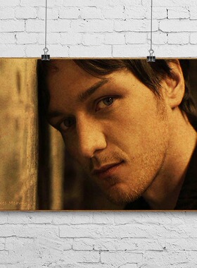 詹姆斯麦卡沃伊海报James McAvoy X战警欧美帅哥牛皮纸装饰画