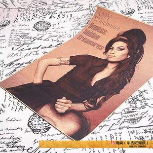 艾米怀恩豪斯海报定制amy winehouse挂图PARTY布置装饰画复古情调