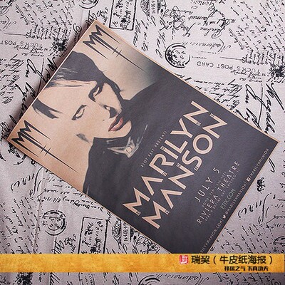 MarilynManson乐队定制挂画