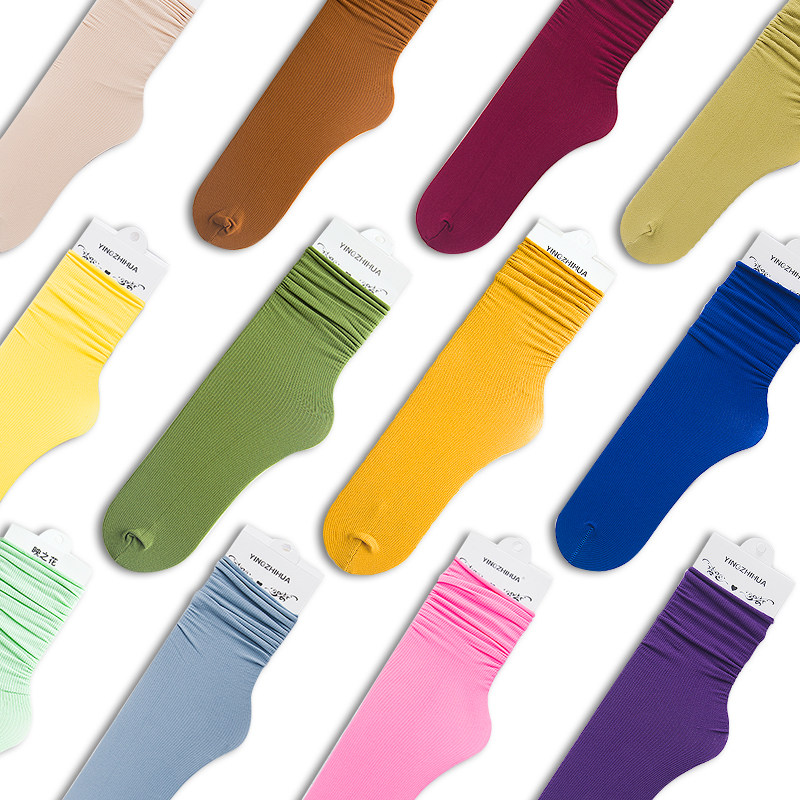 天鵝絨堆堆襪子女中筒襪透氣韓版ins潮襪超薄款韓國學院風春夏季在類目 女士內衣/男士內衣/家居服, 短襪/打底襪/絲襪/美腿襪中 - 來自Buy2taobao.com提供專業的淘寶代購服務