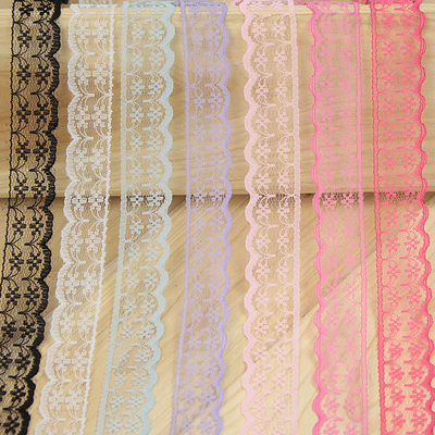 米字无弹力diy布料2cm16色花边