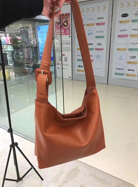 RABEANCO女包大容量牛皮简约通勤包大包包单肩包87796小号