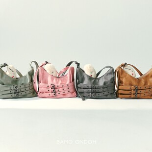 韩国代购 samoondoh trio belt mug bag M 绑带 斜挎包