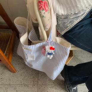 韩国代购 somewherebutter Letter Reversible 双面可背 单肩包