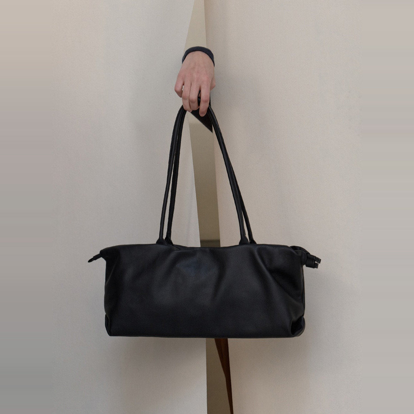 韩国代购 own feature colour ofcseoul draw bag 牛皮单肩包