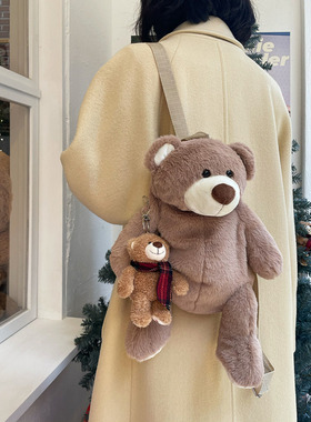 韩国代购 JAMIEWANDER HUG AMIE 小熊双肩包