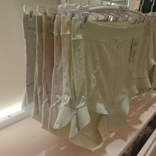 6条装礼盒粉都648中腰莫代尔提花内裤女亲肤透气蚕丝裆三角裤