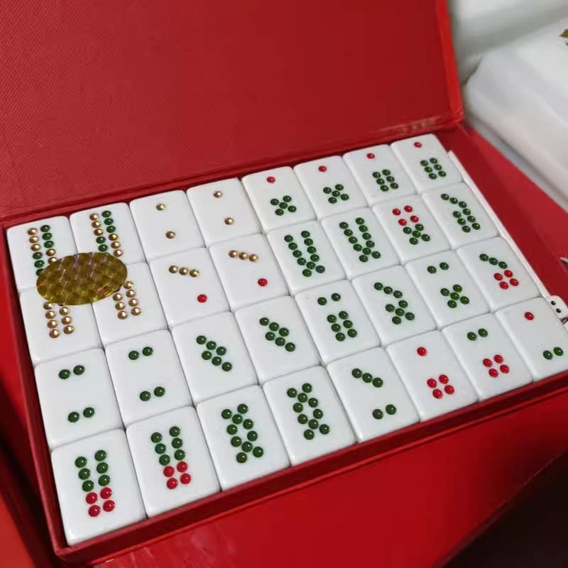 34号牌九/紫竹34#高级密胺竹丝牌九多色精品骨牌32张牌图片