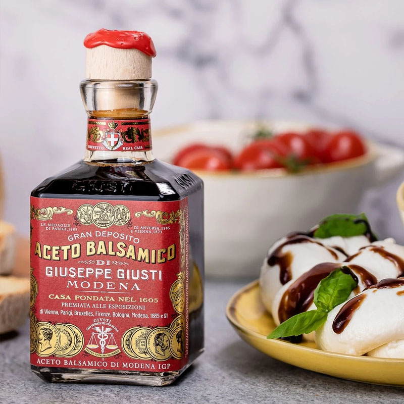 玖司蒂GIUSTI黑醋摩德纳葡萄醋巴萨米克15年意大利进口3金牌礼盒