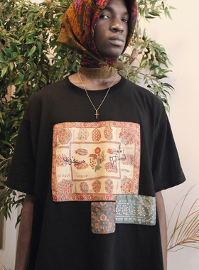 纽约潮牌Profound Foundation支线 腰果花贴布短袖 SWAE LEE上身