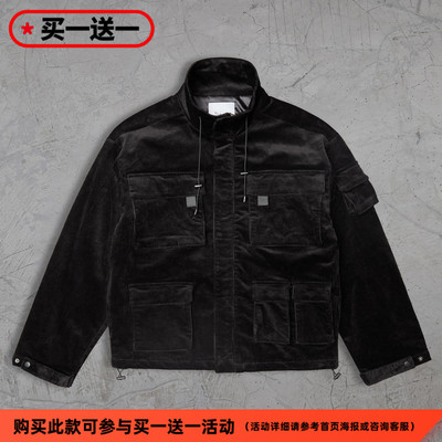 Profound Foundation支线 宽松廓形多袋工装风复古灯芯绒夹克外套