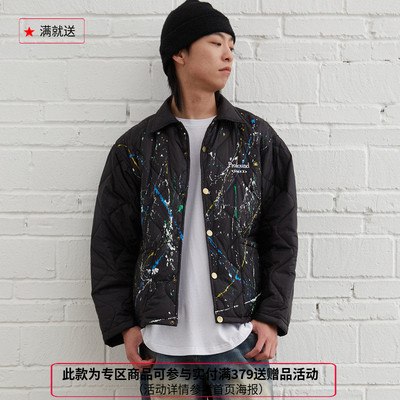 纽约潮牌Profound Foundation支线 高街泼墨轻薄内胆春秋夹克外套