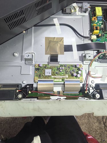 指导技改熊猫CEC-PCB5460002A逻辑板屏LC546PU2L01断Y线粗发黑