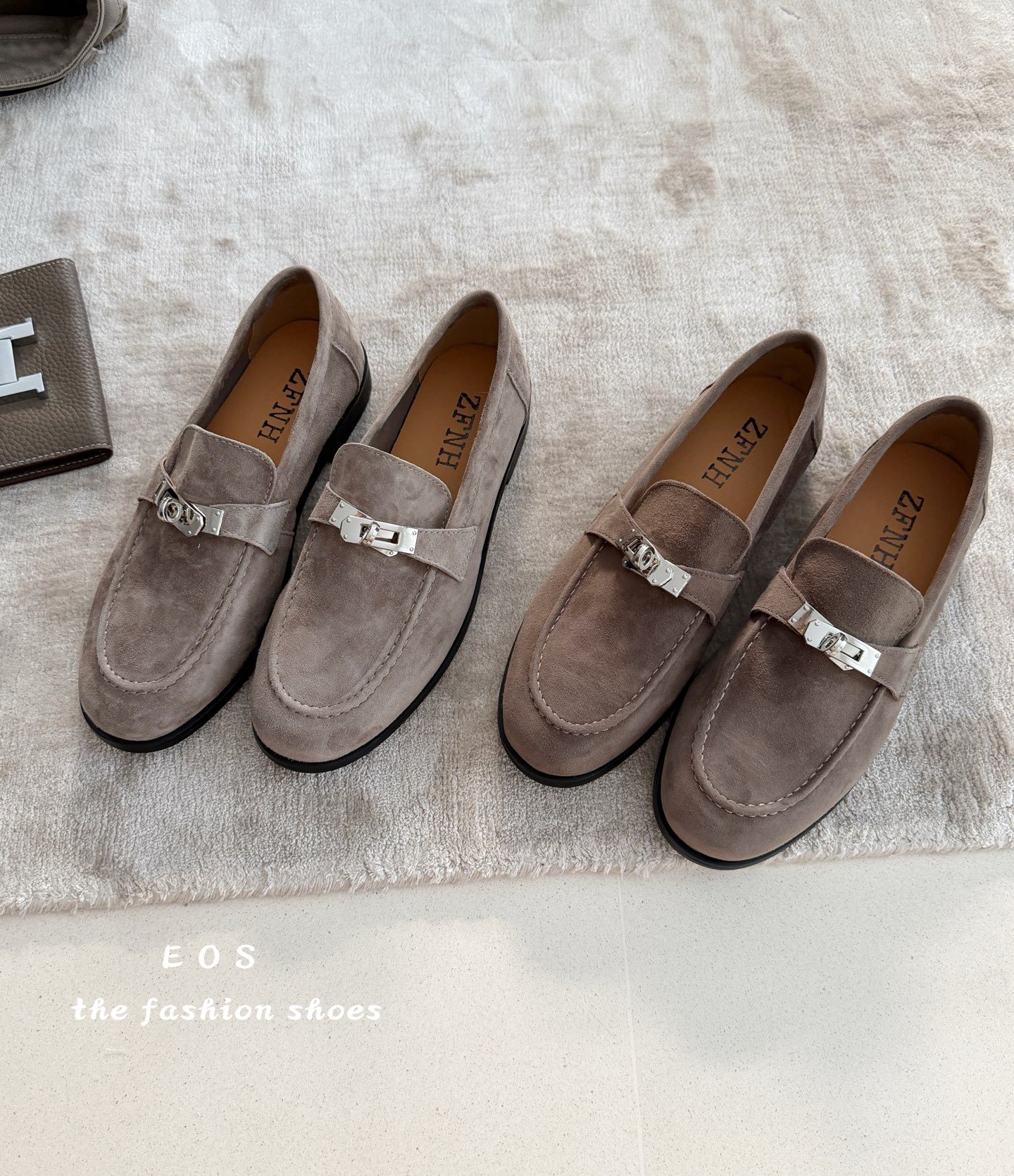 实体店同售～2026新款韩版复古时尚女鞋圆头平底磨砂皮乐福鞋,女鞋,乐福鞋（豆豆鞋）,淘宝优惠券,粉丝福利购,淘宝优惠卷