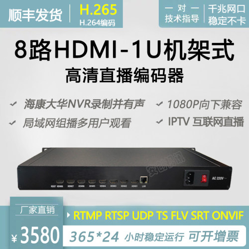 8路高清编码器gb28181监控onvif