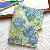 星云里原创复古绣球A5A6布艺本子活页手帐本记事日记日程礼物集章