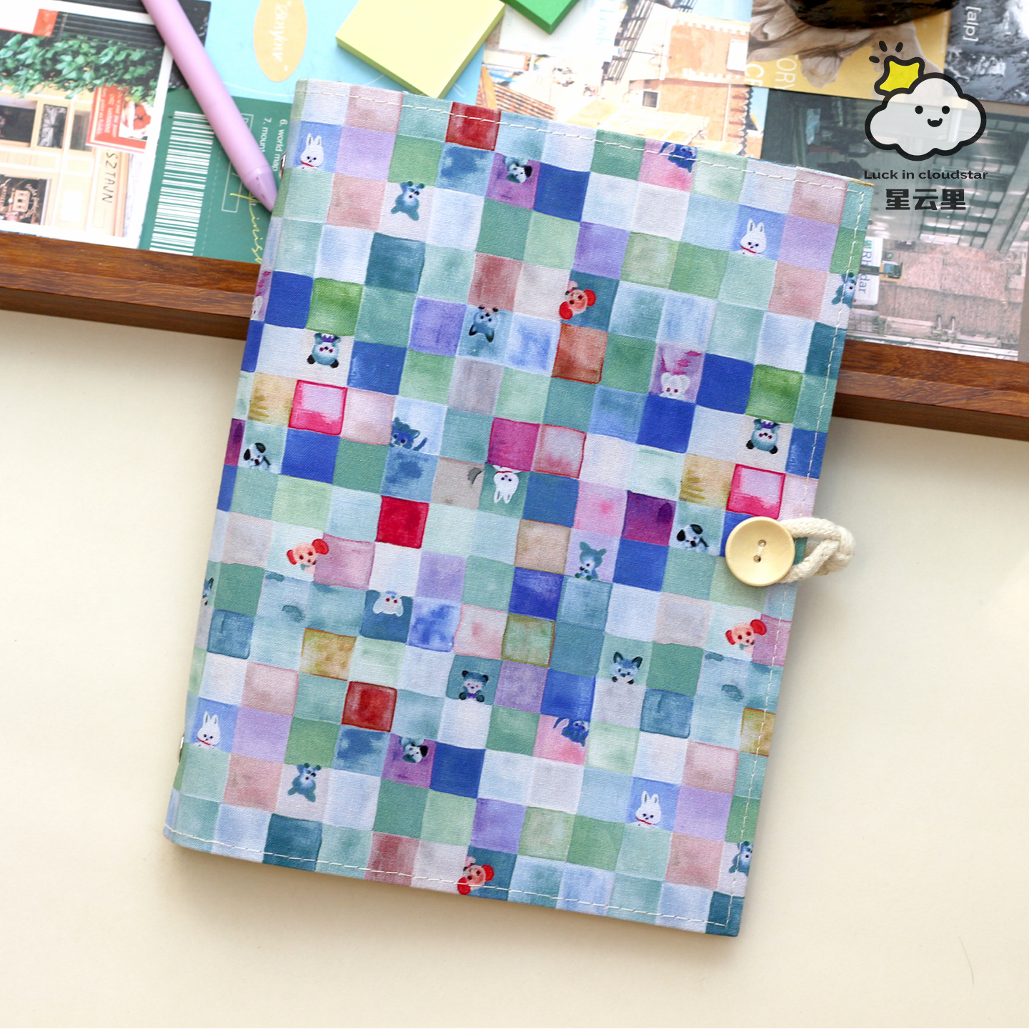 星云里游戏盒子原创A5A6布艺本子活页手帐记事日记礼物集章日程,文具电教/文化用品/商务用品,手帐/日程本/计划本,淘宝优惠券,粉丝福利购,淘宝优惠卷
