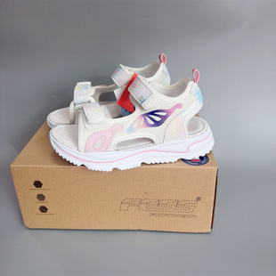 外贸出口俄罗斯女童凉鞋夏季运动凉鞋28-35码防水防滑轻便摩术贴1