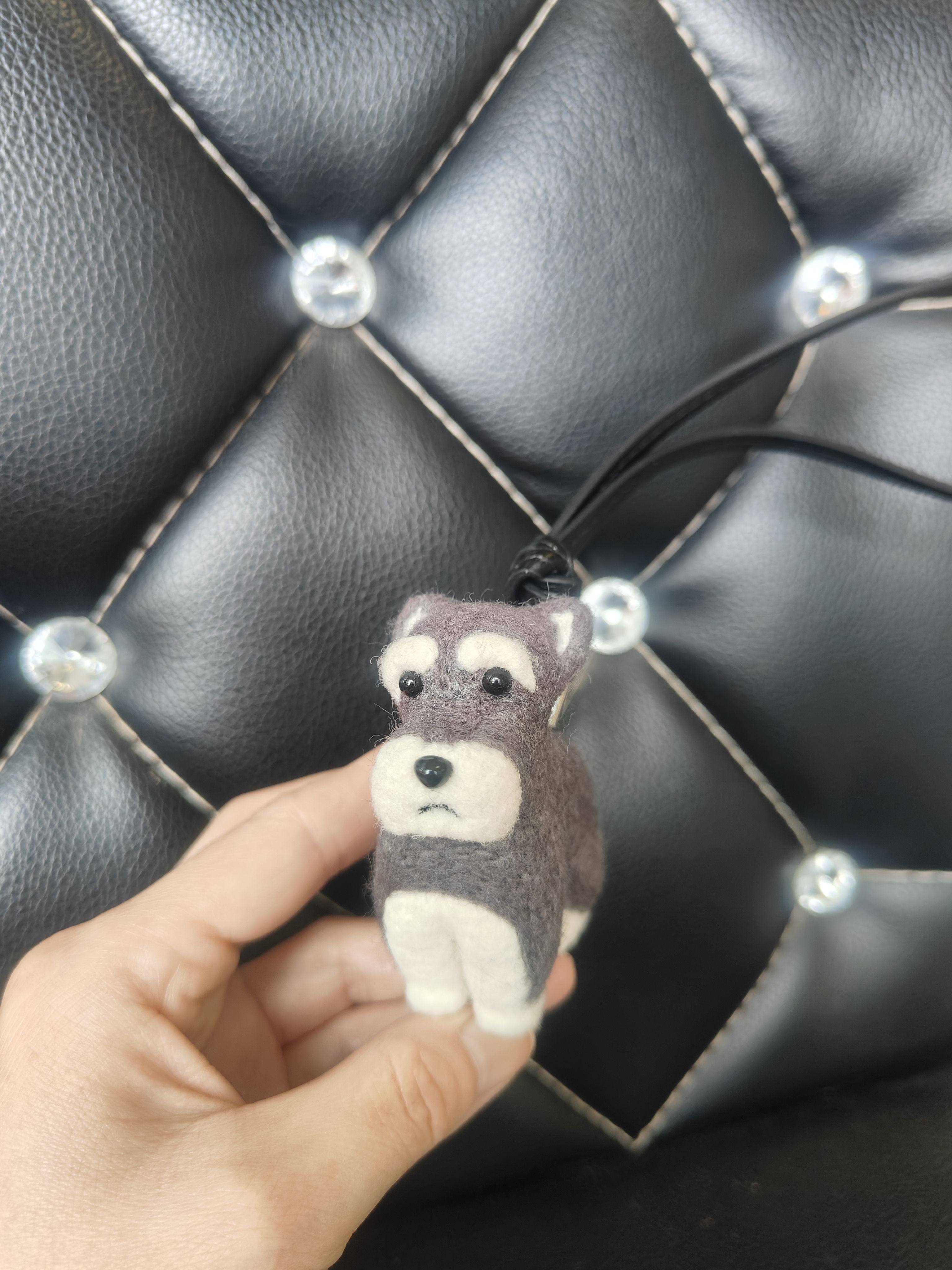 羊毛毡来图定制猫猫狗狗 全身包挂件卡通萌动风格，送皮绳+珠子