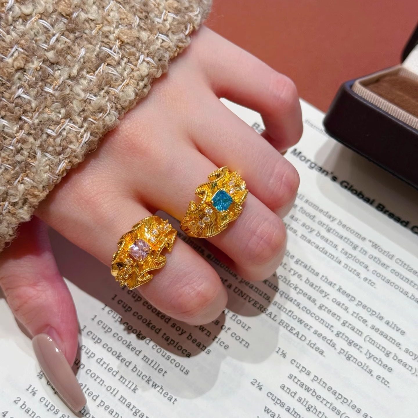 深圳黄金女士戒指足金999高级感5D黄金戒指支持复检送礼盒带证书