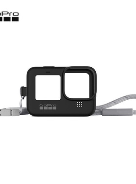 9GoPro运动相机配件 黑色硅胶保护套+挂绳 适用HERO13/12/11/10/9