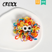 CROXX 饰扣diy配件适配Crocs 花装 洞洞鞋 配饰手工毛线卡通怪兽鞋