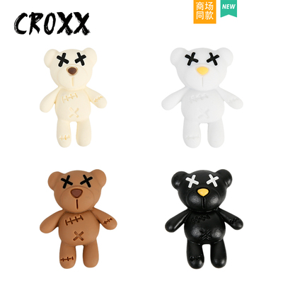 CROXX 超酷小熊洞洞鞋配饰装饰扣鞋扣鞋花diy卡扣适配Cross/Crocs