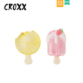 配饰仿真水果柠檬棒冰鞋 花鞋 扣装 CROXX洞洞鞋 饰扣鞋 饰适配crocs
