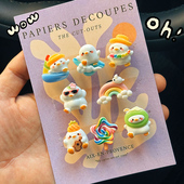 配饰diy鞋 花鞋 扣装 CROXX欢乐小鸭洞洞鞋 饰扣卡扣适配crocs cross