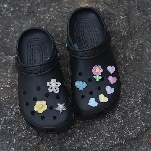 CROXX 超炫透明洞洞鞋配饰crocs鞋扣鞋花卡驰洛装饰扣diy配