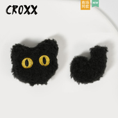 洞洞鞋 配饰装 饰扣毛绒猫咪系列装 CROXX 饰扣卡扣鞋 花适配Cross