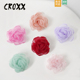 饰扣装 CROXX洞洞鞋 扣装 花布艺鞋 饰卡扣适配crocs 配饰欧根纱茶花鞋