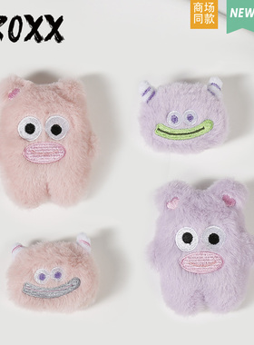 CROXX 洞洞鞋配饰多巴胺怪兽毛绒卡通鞋花diy配件装饰扣适配Crocs