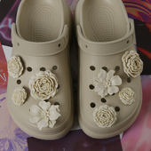 配饰繁花簇拥高级感鞋 花鞋 扣装 CROXX洞洞鞋 饰扣适配crocs cross