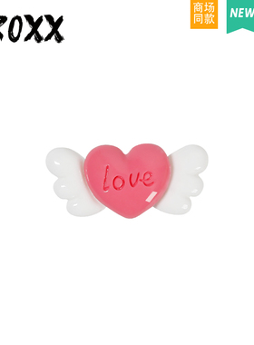 CROXX 洞洞鞋配饰翅膀爱心鞋花装饰扣diy卡扣鞋扣适配Cross/Crocs