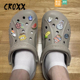 饰适配crocs CROXX洞洞鞋 cros 扣装 饰diy鞋 配饰海绵宝宝配套鞋 花鞋