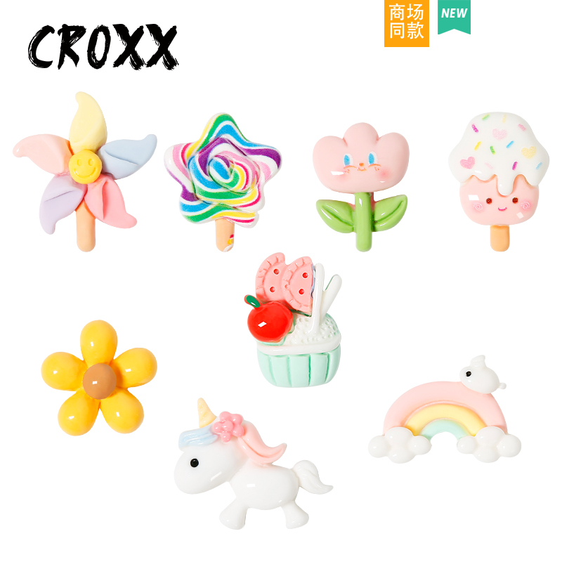 CROXX 夏日冰爽系列洞洞鞋配饰鞋花diy配件卡扣适配Cross/Crocs