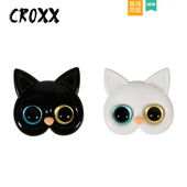 花diy鞋 CROXX洞洞鞋 饰扣鞋 超酷高级感猫咪装 扣配件适配Crocs 配饰