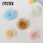 饰扣卡扣适配crocs CROXX洞洞鞋 cross 花鞋 扣装 配饰国风桃花拖鞋 鞋
