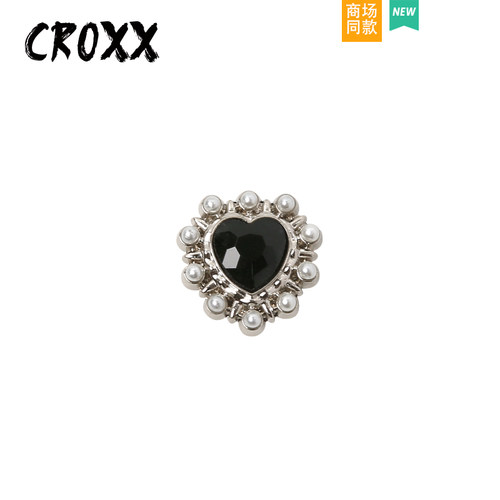 CROXX爱心珍珠鞋扣洞洞鞋花装饰扣diy可拆卸配件适配crocs/cross