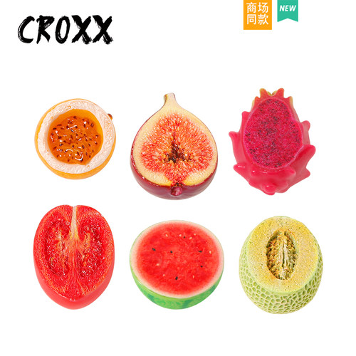 CROXX洞洞鞋配饰DIY鞋扣仿真火龙果可爱鞋饰卡扣适配crocs卡骆驰