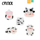 扣适配Cross CROXX洞洞鞋 花配件鞋 饰扣卡扣鞋 Crocs 配饰奶牛奶瓶装
