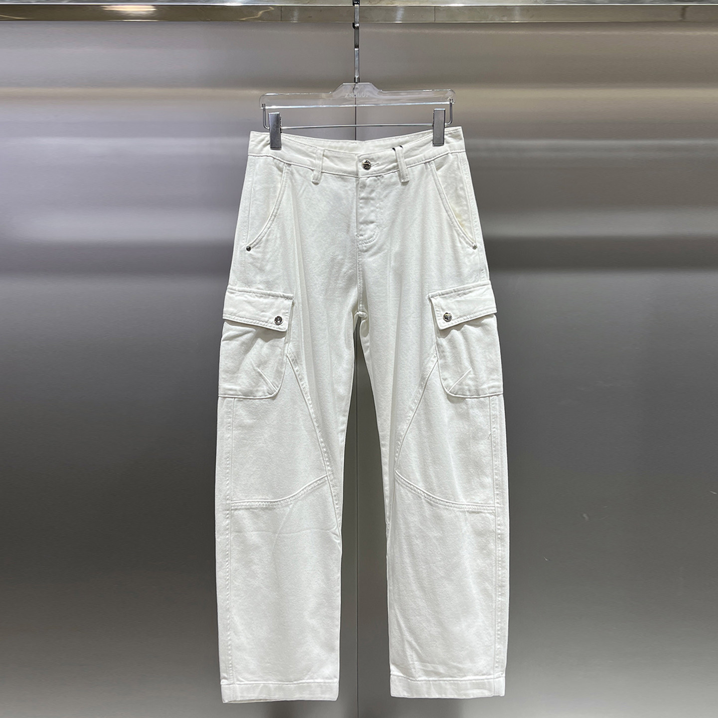 美式工装风男款纯色牛仔裤2026新款多口袋时尚潮流男士宽松阔腿裤