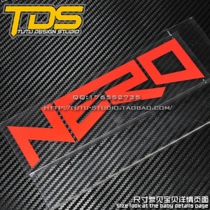 TUTU圖圖車貼-日本原版 D1 JDM NERO 反光贴 车贴 贴纸 贴花