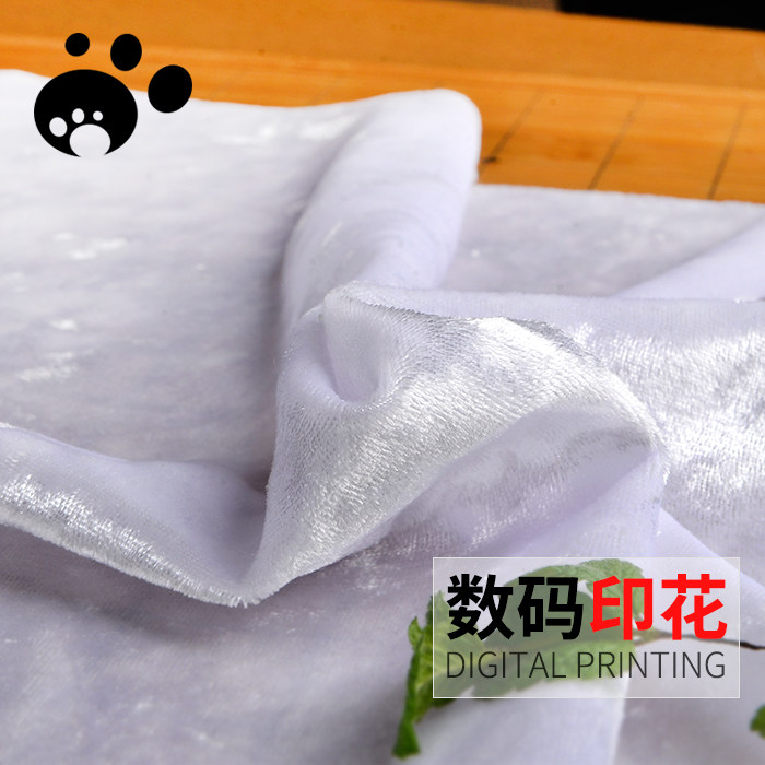 光泽钻石绒热转印涤纶化纤布料图片