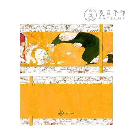 476「NATSUME x 双枪老太婆」手工旅行水彩本9.5x19cm20张40页
