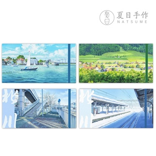 389/393/391/392「NATSUME x 北川大叔」手工旅行水彩本宝虹