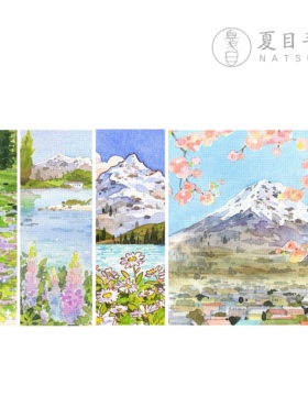 317/318/319/320「NATSUME x Littlejiang」手工水彩本宝虹阿诗