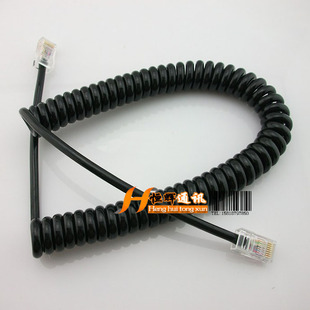 2820H 适用133V话咪线 2720H 2730E 8芯麦克风弹簧线手咪线